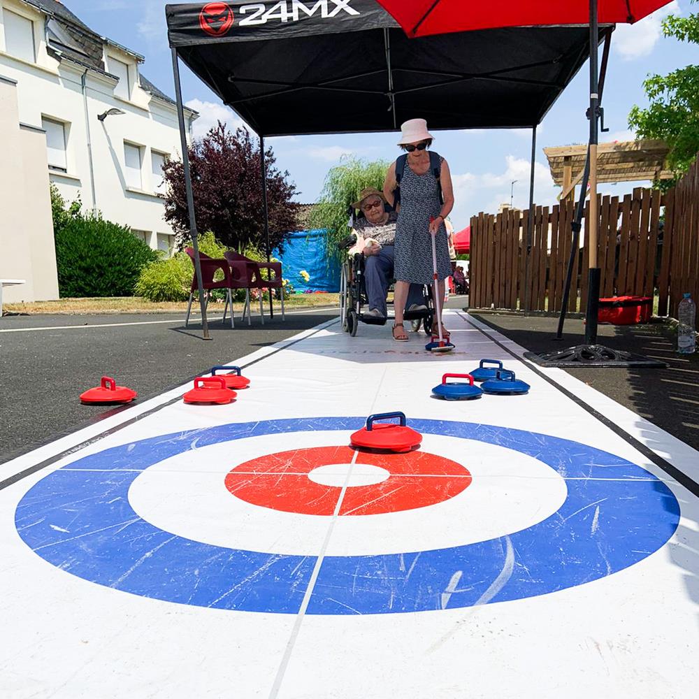 Photo Curling sur tapis